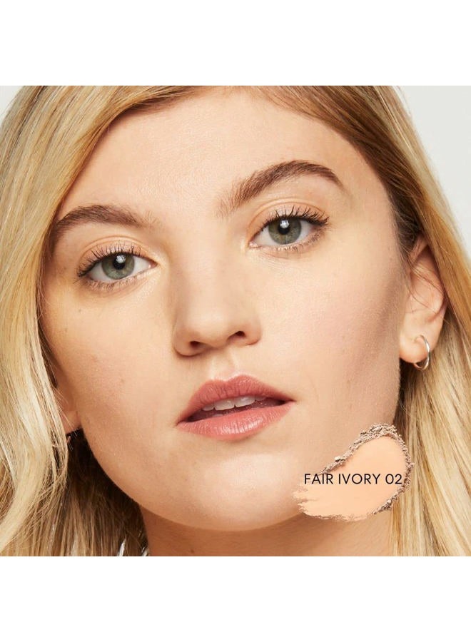 bareMinerals بودرة أساس فضفاضة أصلية SPF 15، بودرة أساس معدنية خفيفة، تغطية قابلة للبناء، خالية من التلك، نباتية (عاجي فاتح 02) - Image 4