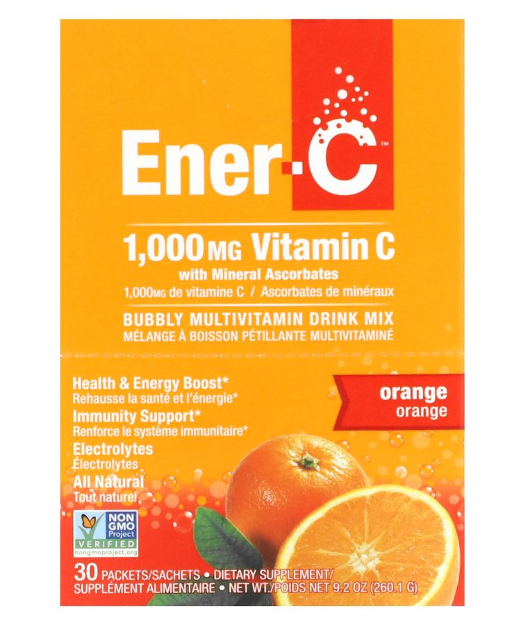 Vitamin C Multivitamin Drink Mix Orange 1000 mg 30 Packets 0.3 oz (8.67 g) Each