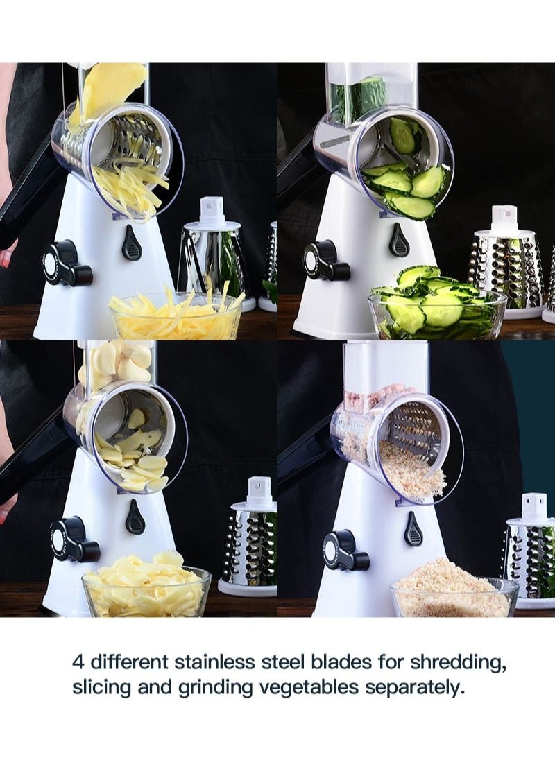Sharpdo - 4-Piece Vegetable Slicer 3 in 1 Handheld Spiral Rotary Drum Slicer - Image 1
