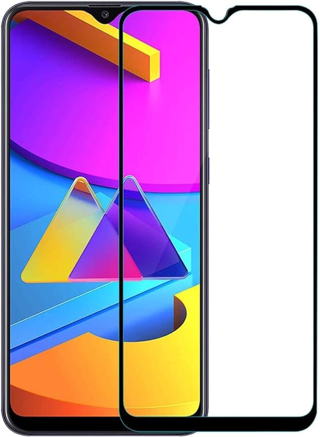 Galaxy m10s, 3d curved full coverage premium scratch resistance 5d touch tempered glass screen protector for galaxy m10s