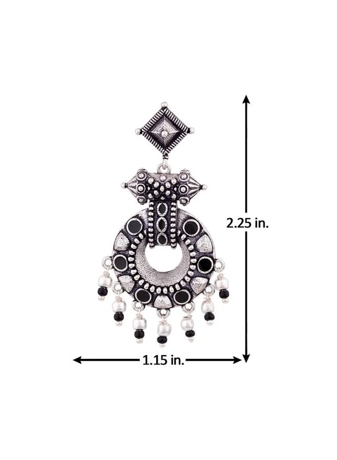 VOYLLA Nayantara Lightly Embellished Drop Earrings