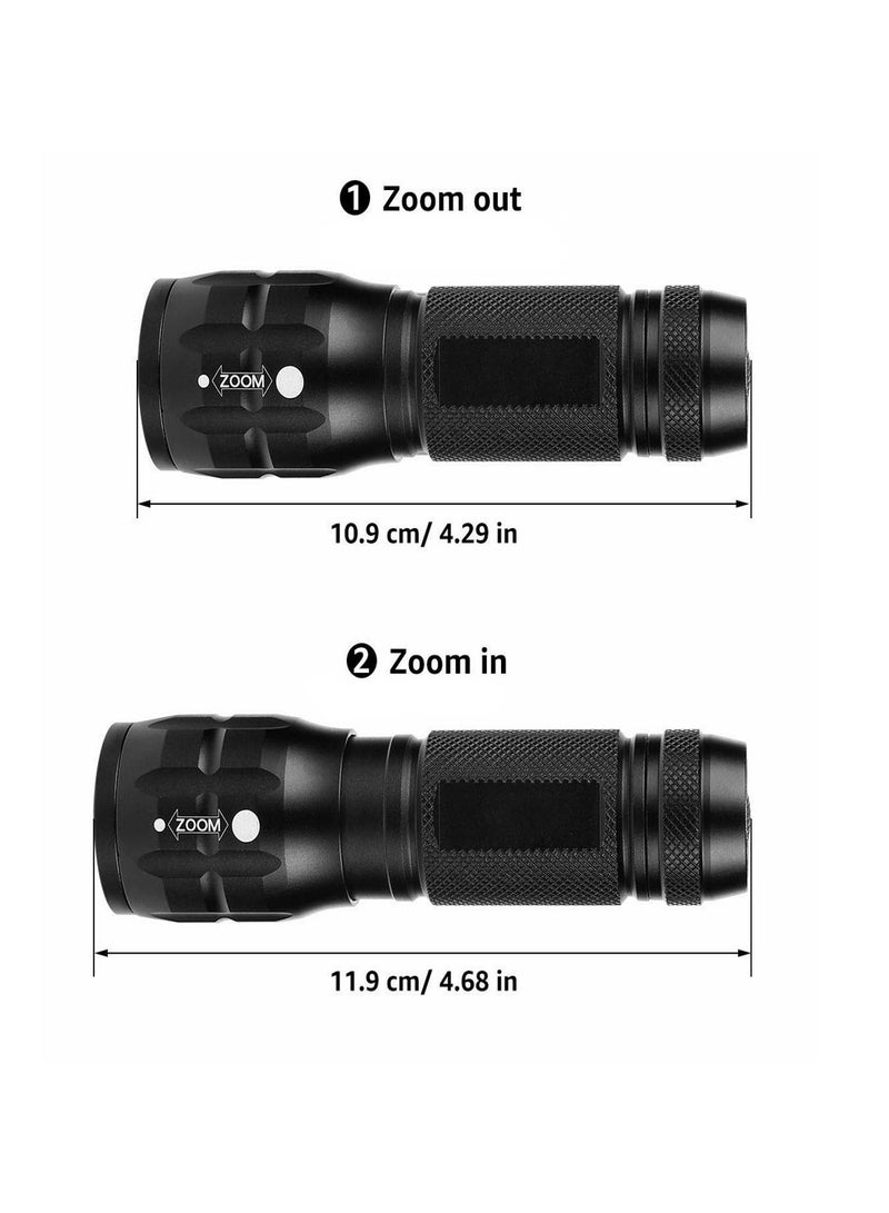 مصباح LED، مصباح يدوي يعمل بالبطارية، فائق السطوع، بحجم الجيب، محمول باليد، خفيف الوزن، مناسب للتخييم وحالات الطوارئ وانقطاع التيار الكهربائي والمزيد من الاستخدامات الخارجية - Image 3