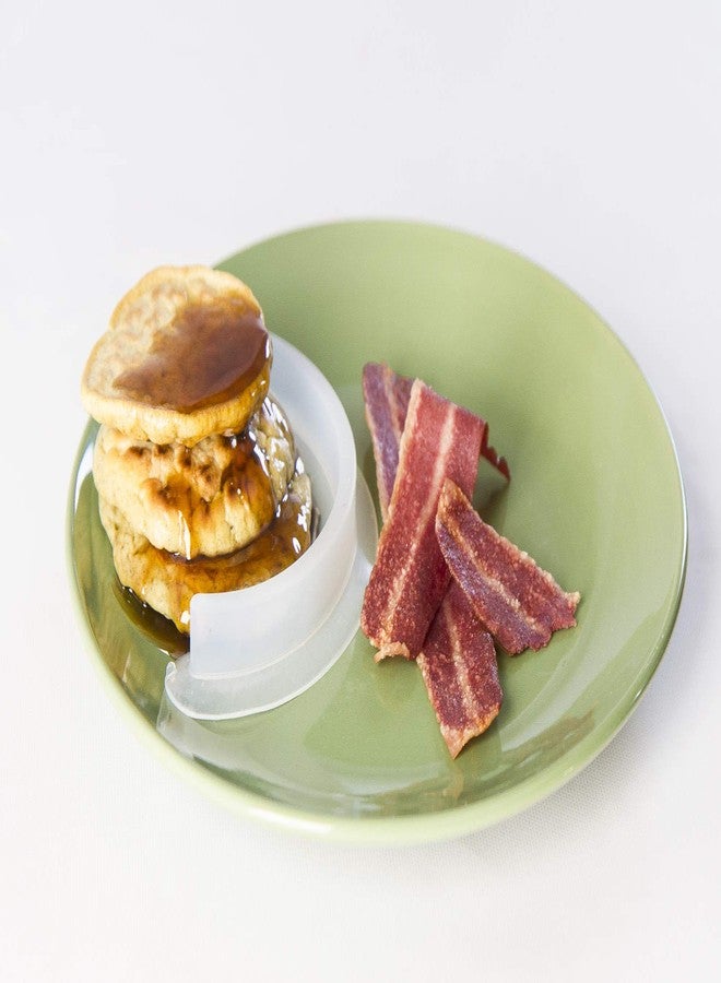 Food Cubby فواصل أطباق الطعام الشفافة (عبوة من قطعتين) - Image 4