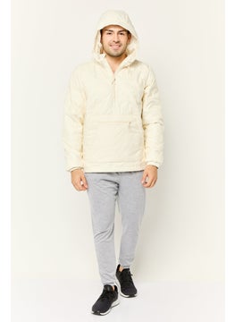 adidas Originals Men Sportswear Fit Outdoor Down Quilted Jacket, Ivory  - Image 2