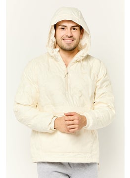 adidas Originals Men Sportswear Fit Outdoor Down Quilted Jacket, Ivory  - Image 1