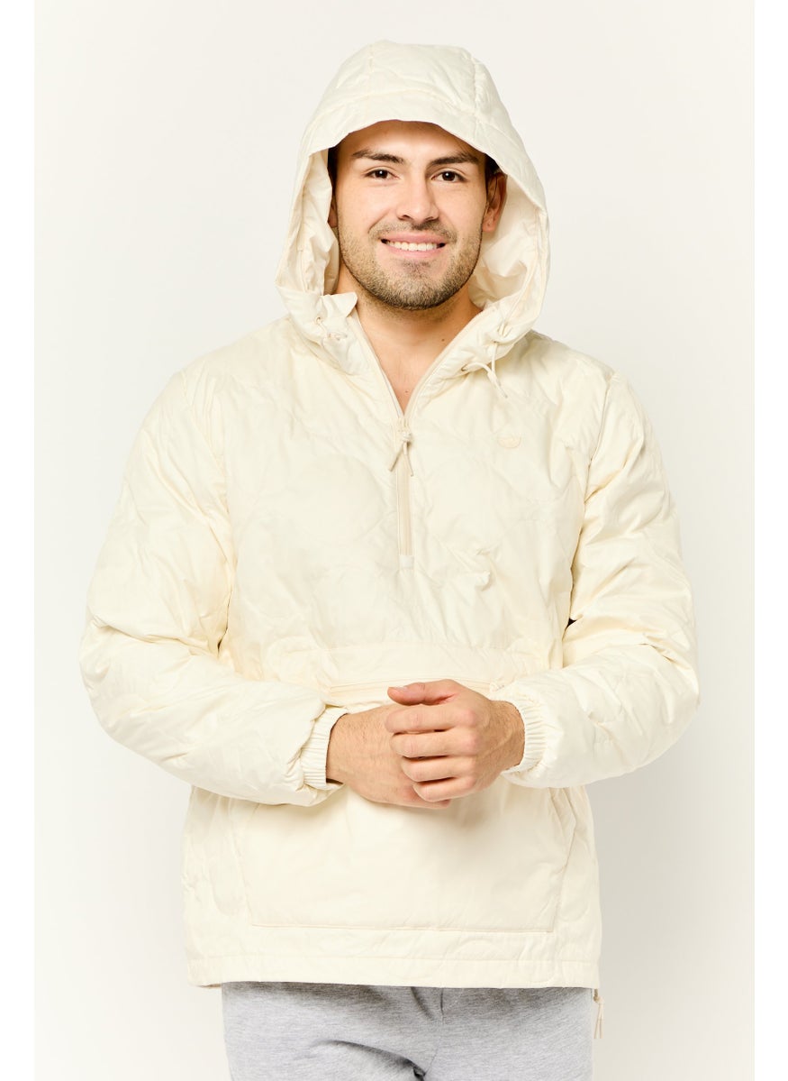 adidas Originals Men Sportswear Fit Outdoor Down Quilted Jacket, Ivory  - Image 1