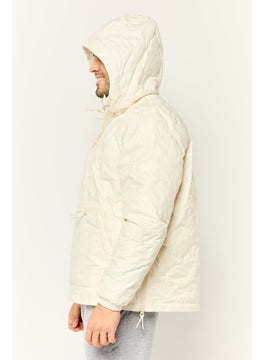 adidas Originals Men Sportswear Fit Outdoor Down Quilted Jacket, Ivory  - Image 3