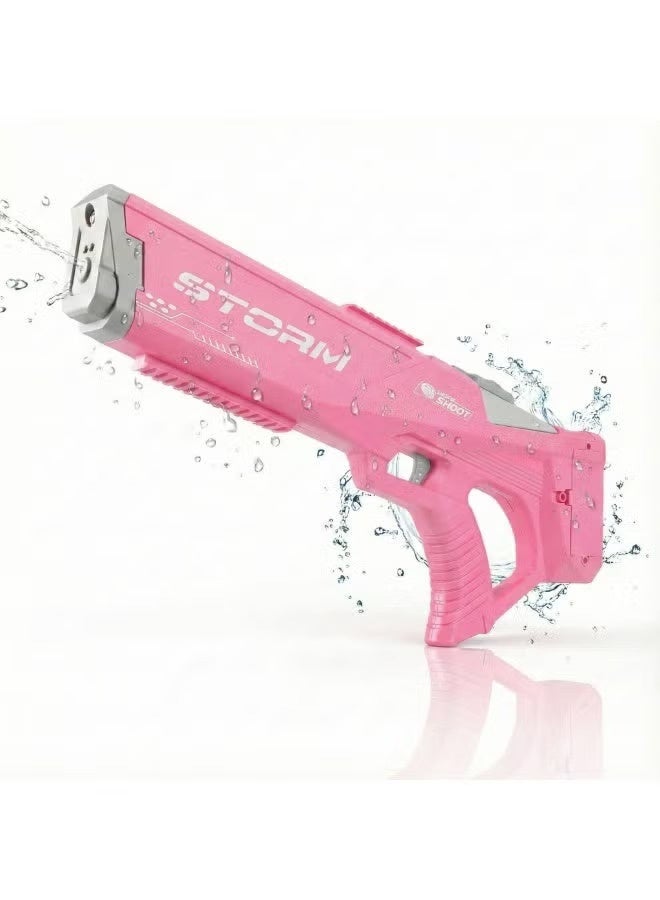 SUNEX Electric Automatic Water Gun, 600ml Squirt Blaster for Adults & Kids, Pink - Image 1