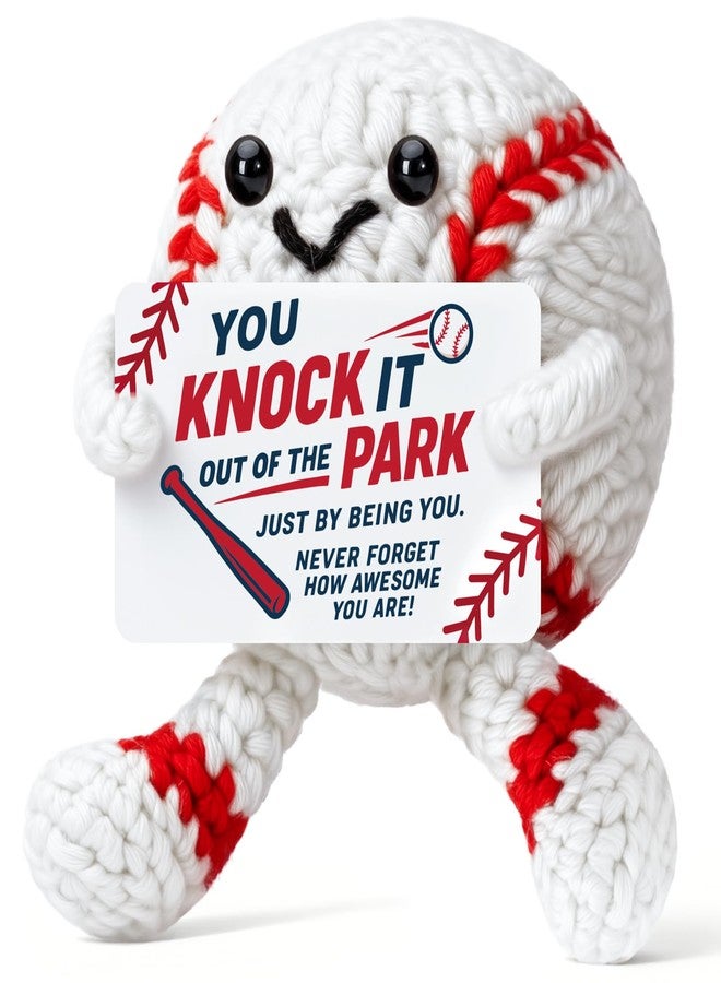 Wilbrea Funny Baseball Gifts for Boys Men, Cool Baseball Balls Accessories Stuff Things, Christmas Ornaments Stocking Stuffers for Players Coach Lovers, Stuffed Plush Decor Birthday Decorations Party Favors - Image 1