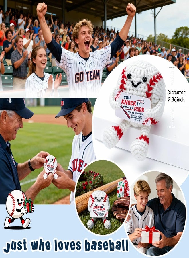 Wilbrea Funny Baseball Gifts for Boys Men, Cool Baseball Balls Accessories Stuff Things, Christmas Ornaments Stocking Stuffers for Players Coach Lovers, Stuffed Plush Decor Birthday Decorations Party Favors - Image 4
