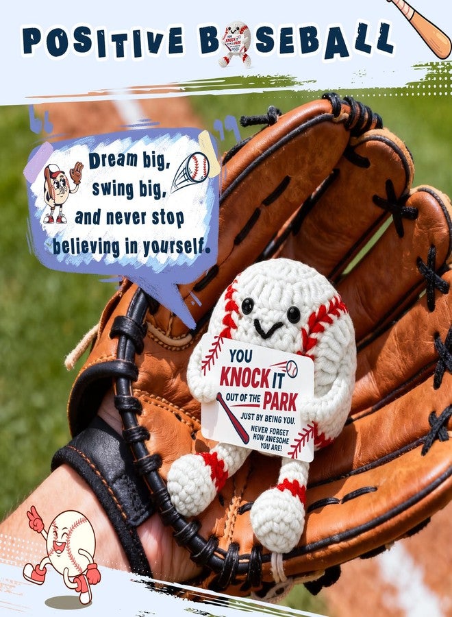 Wilbrea Funny Baseball Gifts for Boys Men, Cool Baseball Balls Accessories Stuff Things, Christmas Ornaments Stocking Stuffers for Players Coach Lovers, Stuffed Plush Decor Birthday Decorations Party Favors - Image 2