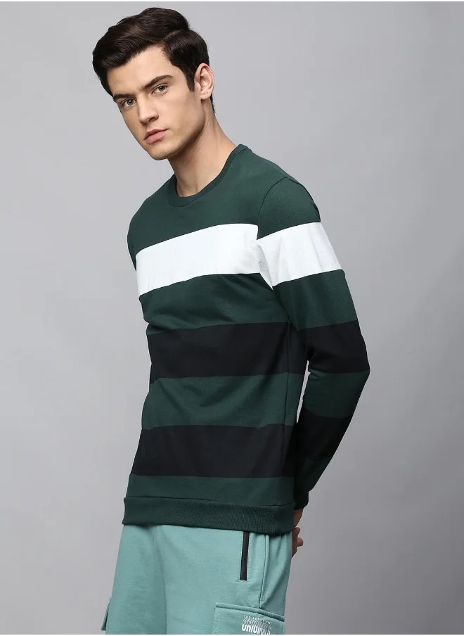 هوبرهولمي Petrol Green Sweatshirt For Men