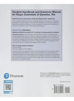 Student Handbook and Solutions Manual for Essentials of Genetics  - Image 1