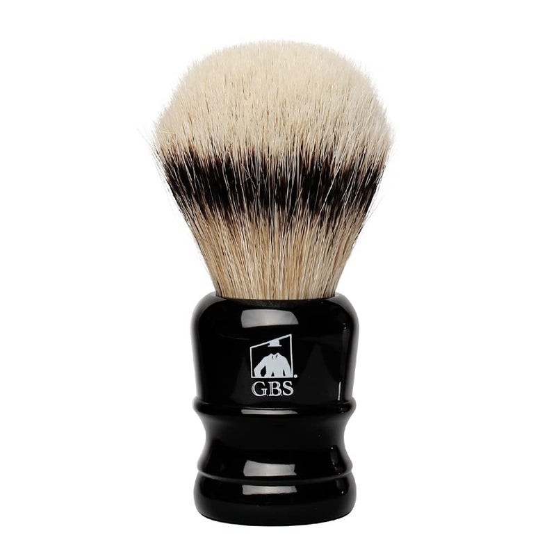 GBS Silvertip Brush Black Resin Handle 24 MM Knot Overall Height 45 Inches Super Soft Back Bone