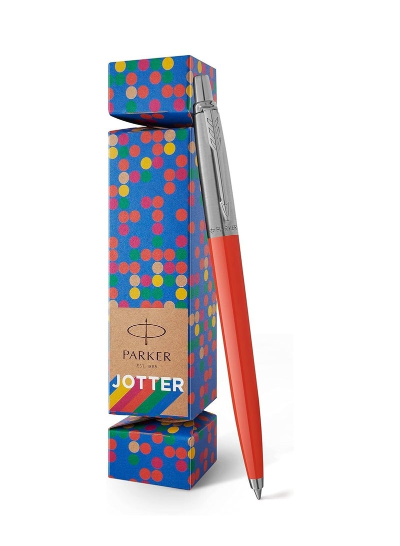 PARKER 1-Piece Jotter Ballpoint Pen In Cracker Gift Pack Vermilion Red  - Image 4