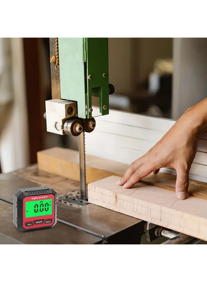 صندوق المستوى الرقمي الأسود بشاشة LCD مضاءة خلفيًا وقاعدة مغناطيسية، قياس دقيق 0.1 - Image 1