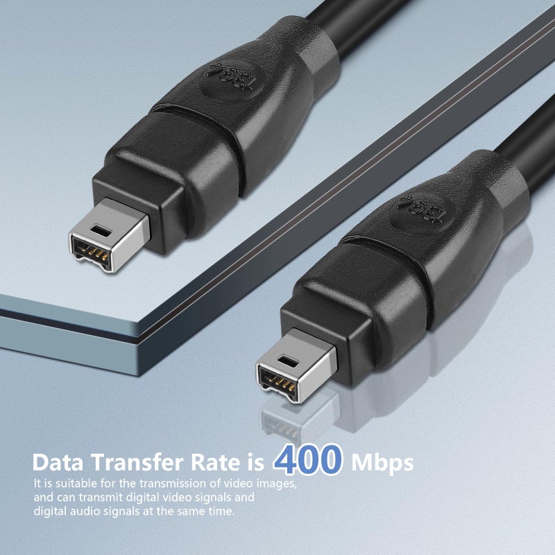 PASOW FireWire Cable 4 Pin to 4 Pin iLink DV Cable Firewire 400 IEEE 1394 Cord for Laptop to Camcorder 6 Feet - Image 3