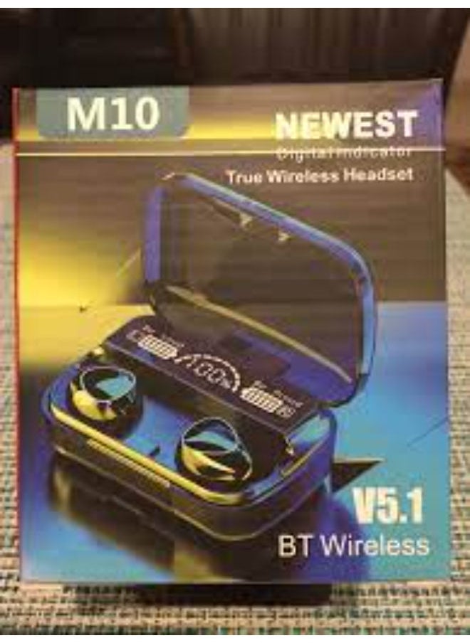 SHOPI - M10 TWS Wireless Bluetooth Earphones With Touch-Sensitive Ear Buds And Built-In 2000mAh Power Bank Function - Image 1