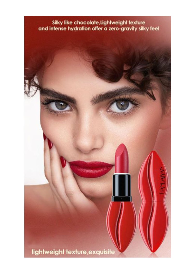 Handaiyan Lipstick Set For Women 6pcs Matte Moisturizing Lip Stick Velvet Long Lasting Waterproof Nude Non-Stick Cup 24 Hours Smudge Proof Permanent Color Stay Hydration Lightweight Texture Original Makeup Gift  - Image 3