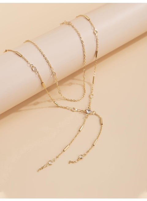 Yellow Chimes Waist Chain(YCFJWC-21MULPRL-GL)