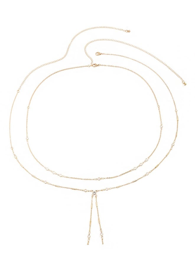 YELLOW CHIMES - Yellow Chimes Waist Chain(YCFJWC-21MULPRL-GL) - Image 1