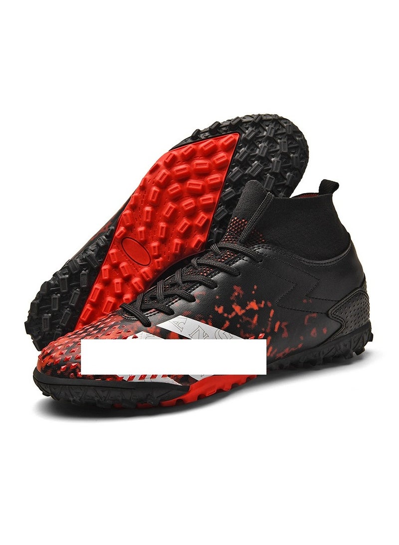 KUYING New High Top Anti slip Football Shoes