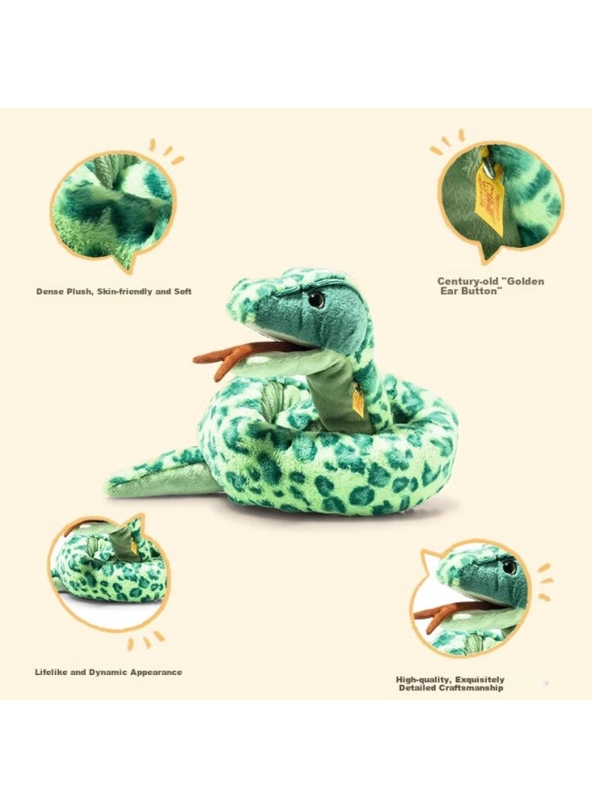Steiff Zodiac Cute Snake Scarf Plush Toy Doll Pillow 38 Women's Day Birthday Gift For Girls - Image 1