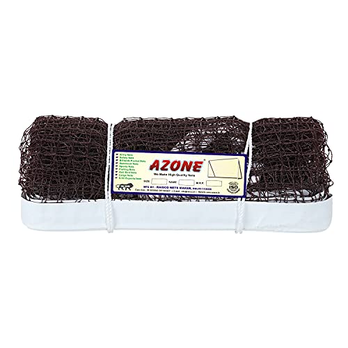 A-Zone Azone Pro Badminton Net | for Outdoor, Indoor or Badminton Sports, Replacement Net for Backyard, School, Beach, Garden (Brown) - Image 2