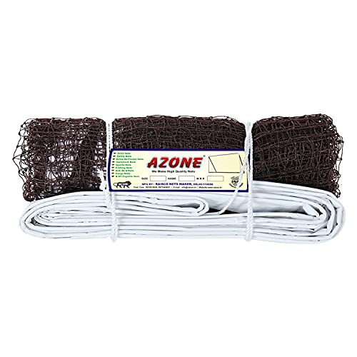 A-Zone Azone Pro Badminton Net | for Outdoor, Indoor or Badminton Sports, Replacement Net for Backyard, School, Beach, Garden (Brown) - Image 1