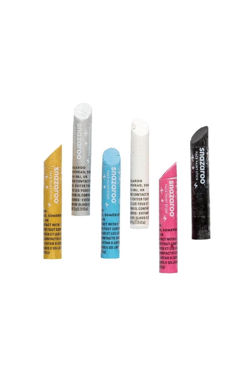 سنازارو أعواد تلوين للوجه والجسم ألوان متنوعة 6 قطع - Image 2