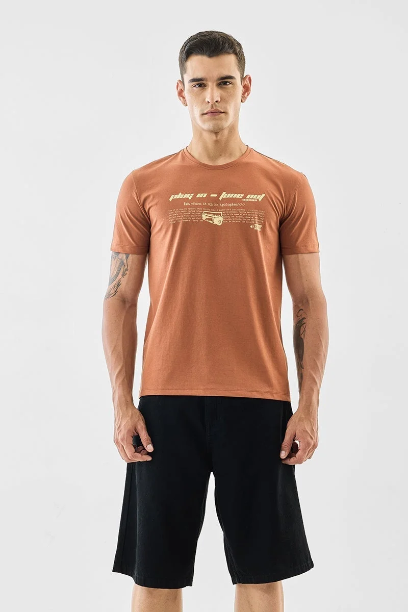 سنيتش تيشيرت مطبوع بقصة عادية