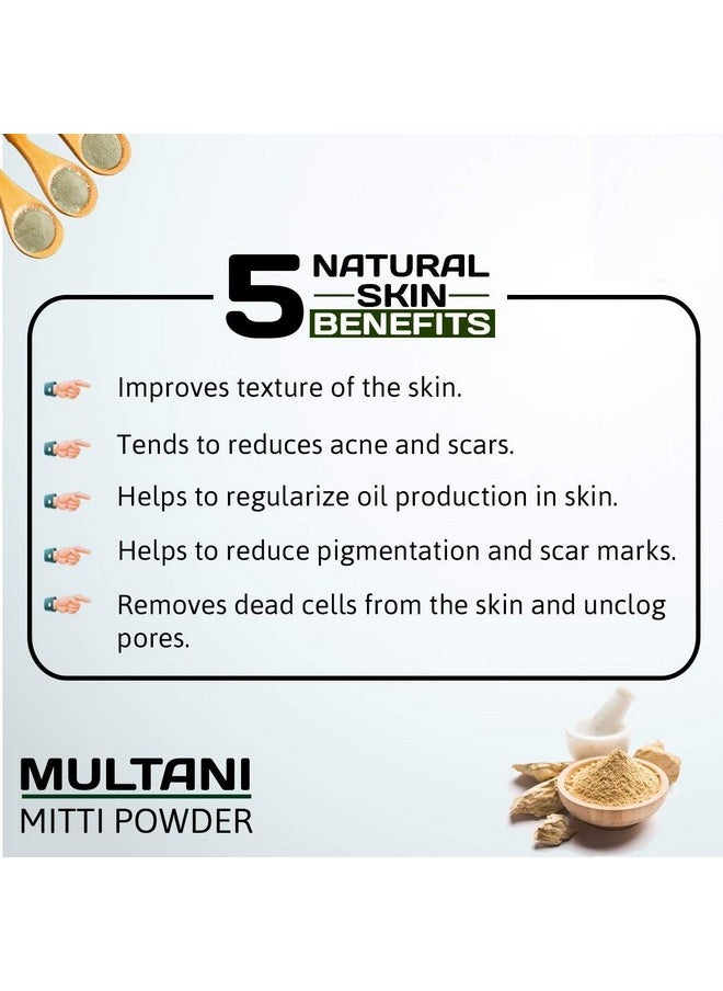 Natural Health Products - 100% Natural Multani Mitti Powder (Fuller’S Earth/Calcium Bentonite Clay) For Face Pack And Hair Pack - 100Gms - Image 1