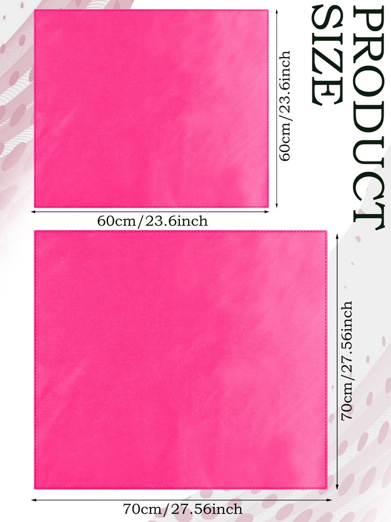 SATINIOR Chiffon Scarf Square Neck Scarf Handkerchief Retro Satin Ribbon Scarf for Women Girls - Image 3