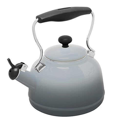 Chantal Tea Kettle, Vintage Series, Enamel on Steel, Whistling (Fade Grey) - Image 1