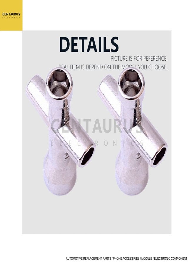 سي إي سينتورا إلكترونكس مفتاح ربط متقاطع من CENTAURUS، أداة صيانة مكونة من قطعتين، 4 مم، 5 مم، 5.5 مم، 7 مم، مفتاح ربط سداسي صغير الأكمام لشاحنة سيارة RC - Image 4