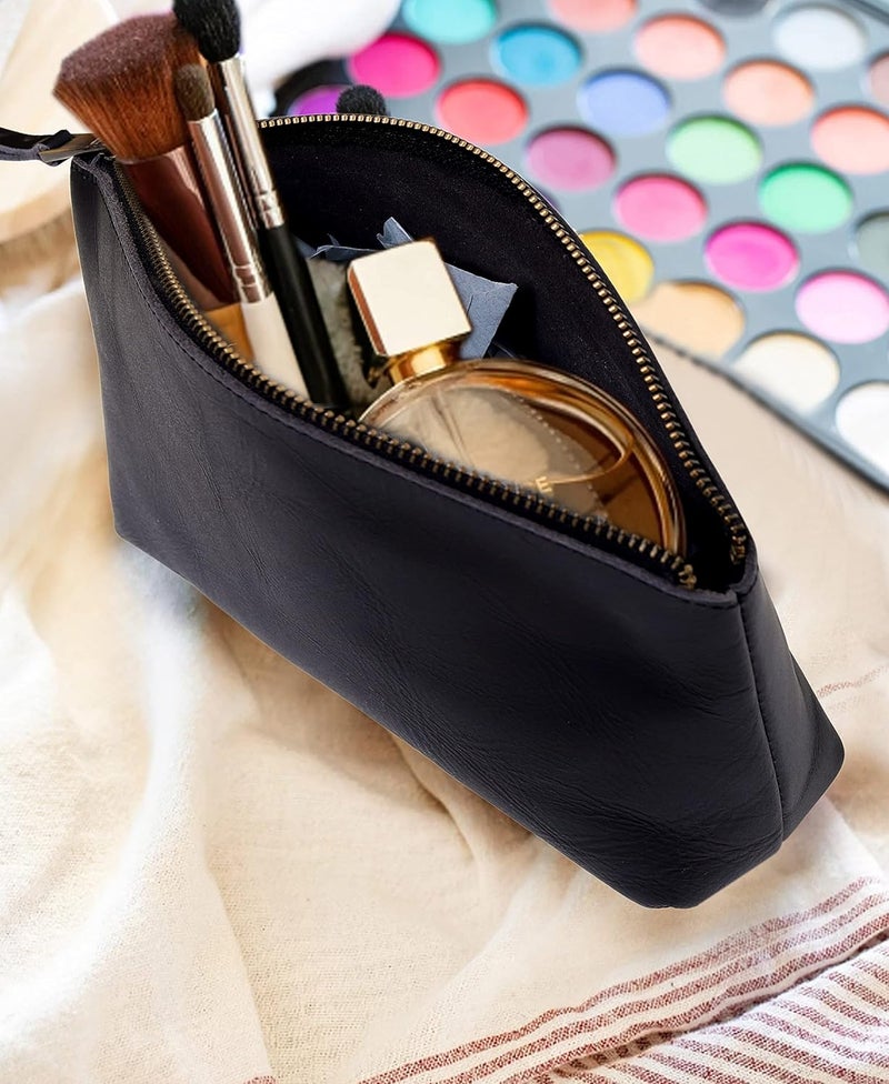 Cuero Leather Travel Organizer Makeup Pouch Set - Image 5