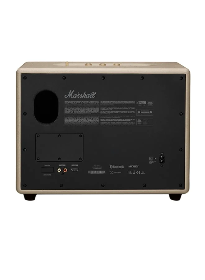 مارشال Woburn III 120W Premium Home Wireless Speaker With Bluetooth 5.2 And Multiple Inputs - Enjoy Signature Sound | Cream Cream