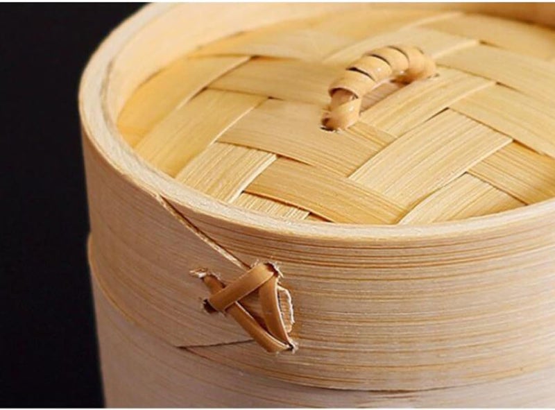 Steamer Basket for Cooking Dim Sum and Vegetables, 13cm Mini round Kitchen Food Steamer with Lid, 2pcs Set for Home Asian Cooking - Image 5