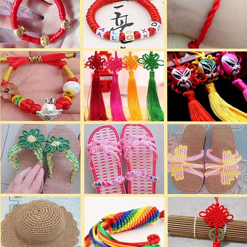Golden 2.5mm Satin Nylon Braided Rope 20m for Jewelry Making DIY Knotting Cord - Image 4