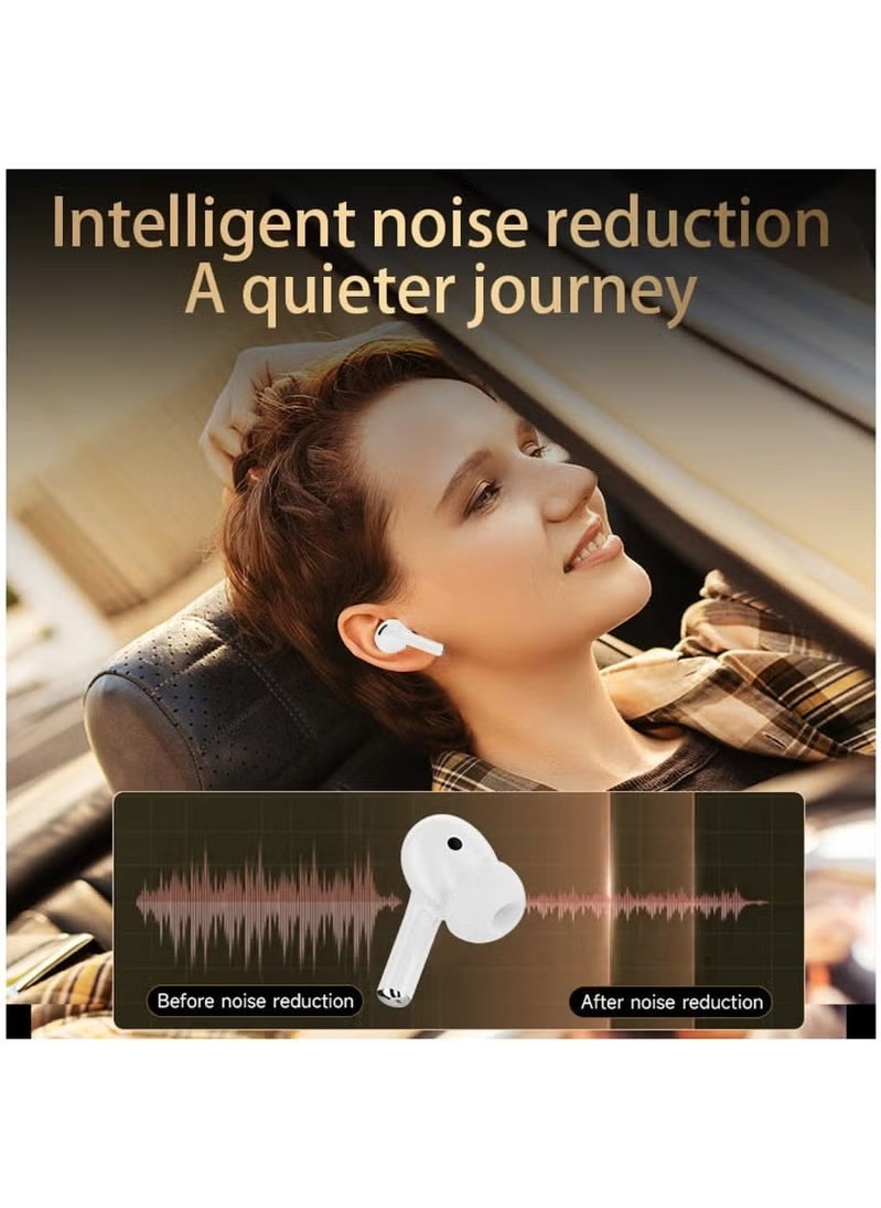 W&O - ANC TWS Bluetooth 5.4 Wireless In-Ear Headset Ultra-Low Latency Music Bluetooth Earphones and 360° Stereo Sound Bluetooth Earbuds with Touch Screen Display Bluetooth Headphones with TIK TOK Control - Image 1