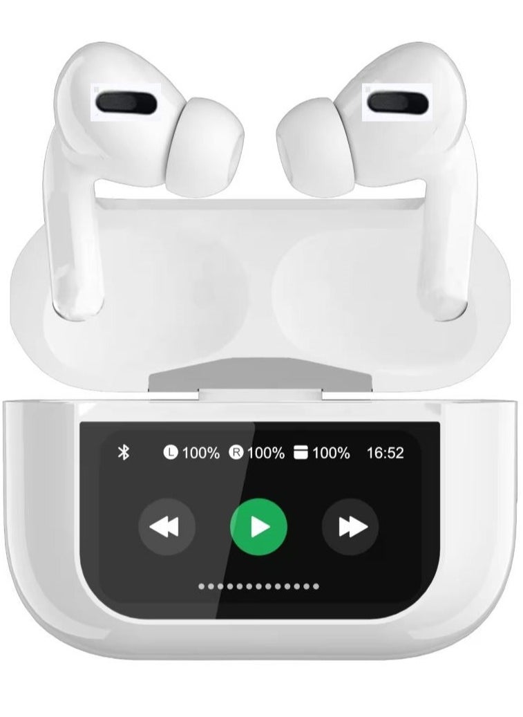 W&O - ANC TWS Bluetooth 5.4 Wireless In-Ear Headset Ultra-Low Latency Music Bluetooth Earphones and 360° Stereo Sound Bluetooth Earbuds with Touch Screen Display Bluetooth Headphones with TIK TOK Control - Image 1