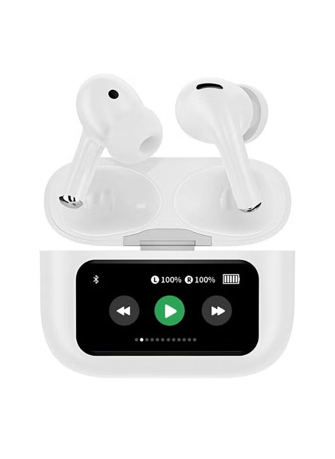 W&O - ANC TWS Bluetooth 5.4 Wireless In-Ear Headset Ultra-Low Latency Music Bluetooth Earphones and 360° Stereo Sound Bluetooth Earbuds with Touch Screen Display Bluetooth Headphones with TIK TOK Control - Image 1