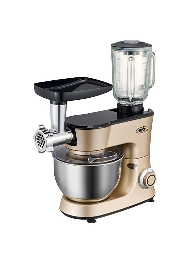 Frego Stand Mixer 1000W | 6-Speed Kitchen Food Mixer Machine | 4.8L Bowl, Meat Grinder, Dough Hook, Whisk & Beater - Image 1