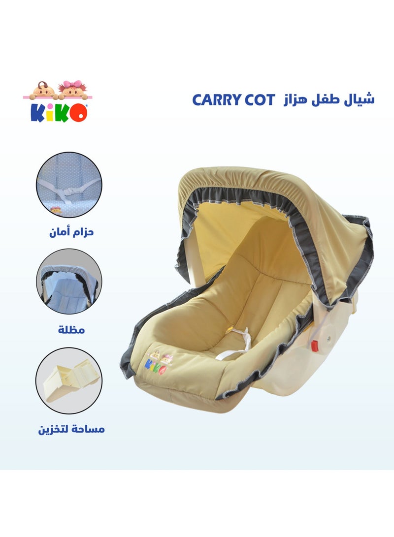 Kiko Carry Cot - Beige - Image 2