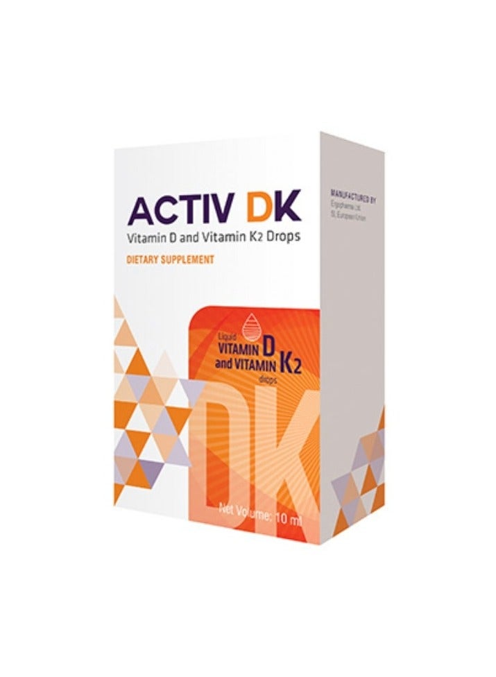 general قطرات فيتامين د وك2 من أكتيف دي كي 10 مل