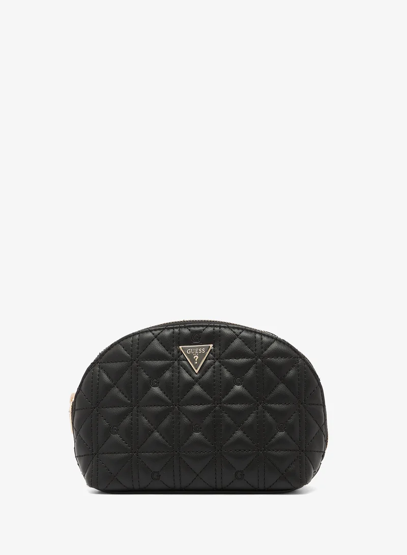 GUESS Logo Dome Cosmetic Bag