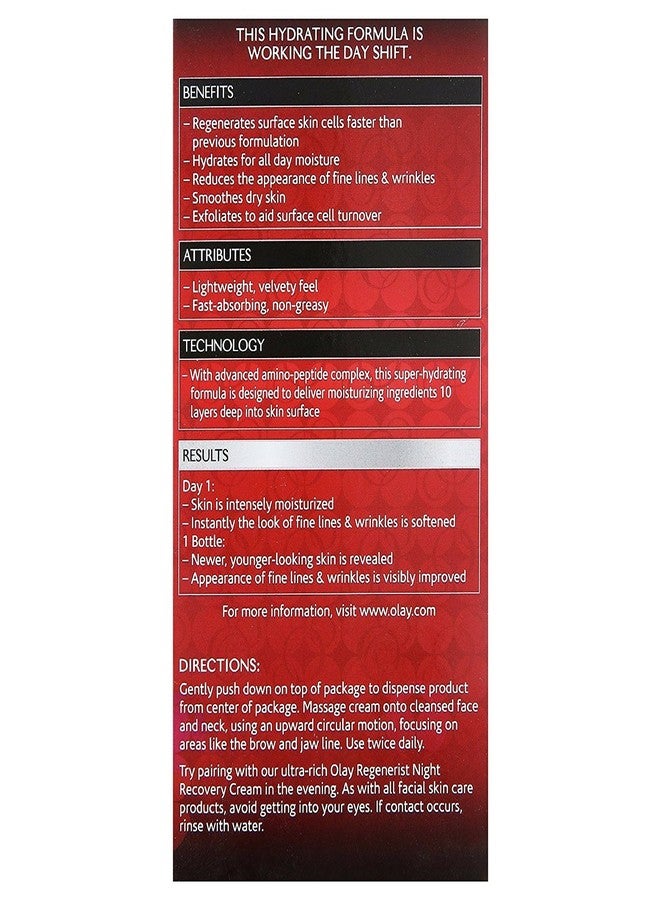 OLAY Regenerist Advanced Anti-Aging Deep Hydration Regenerating Cream 1.70 oz ( Pack of 3 - Image 3