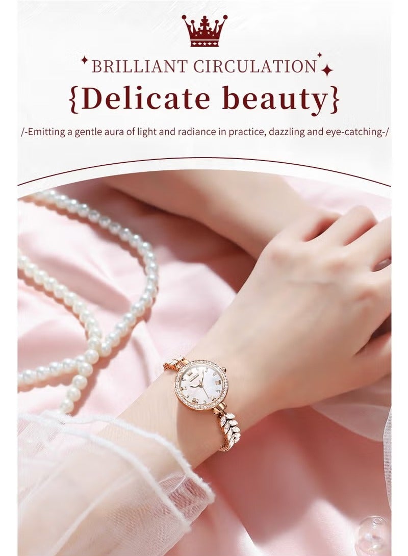 OLEVS Watches for Women Fashion Quartz Stainless Steel Water Resistant Watch 9971 - Image 2