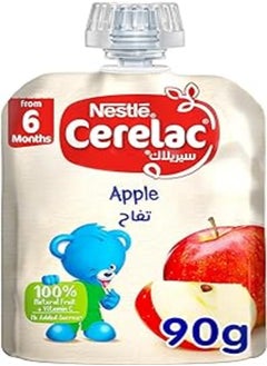 Cerelac Nestlé Cerelac Fruits Puree Pouch Apple 90g 