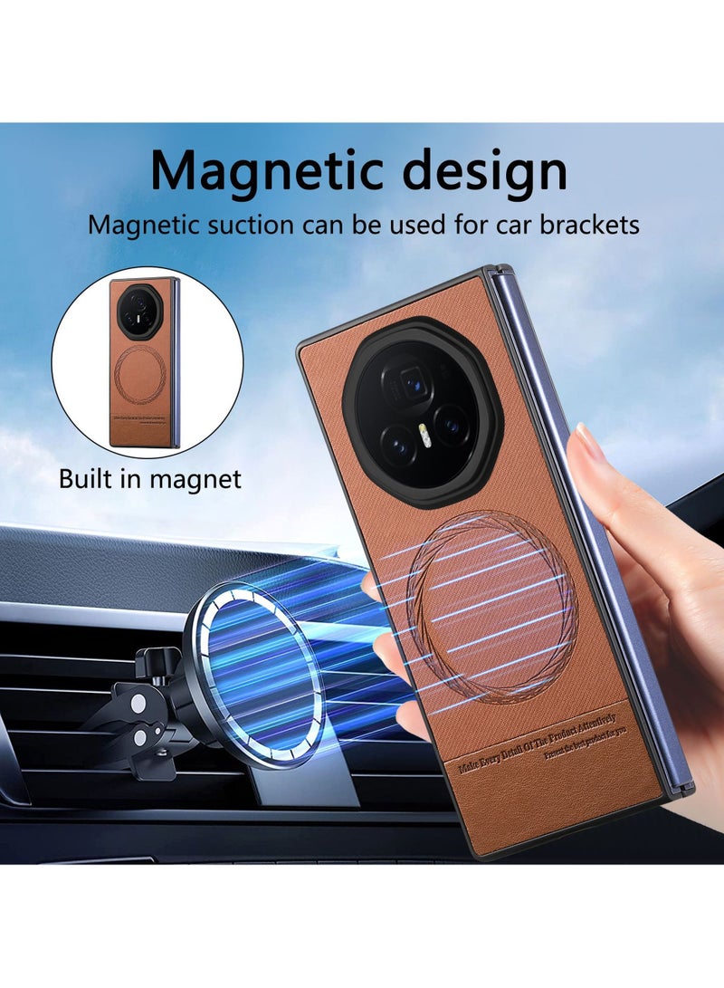 Magnetic Case Compatible with Honor Magic V5 2025 Support Wireless Charging Full Package Anti-drop  Anti-fingerprint Protective Cover for Honor Magic V5 - Image 2